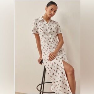 Reformation Marianne Linen Dress